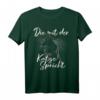 Die Mit Der Katze Spricht - Lustiges Katzen T-Shirt für Katzenliebhaber, perfekt als Geschenk für Geburtstag, Muttertag, Vatertag & besondere Anlässe