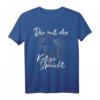 Die Mit Der Katze Spricht - Lustiges Katzen T-Shirt für Katzenliebhaber, perfekt als Geschenk für Geburtstag, Muttertag, Vatertag & besondere Anlässe