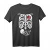 X-Ray Skelett Schwangere T-Shirt – Lustiges Halloween Mom Kostüm & Geschenk für Schwangere und Mütter