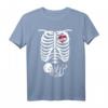 X-Ray Skelett Schwangere T-Shirt – Lustiges Halloween Mom Kostüm & Geschenk für Schwangere und Mütter