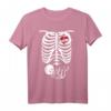 X-Ray Skelett Schwangere T-Shirt – Lustiges Halloween Mom Kostüm & Geschenk für Schwangere und Mütter