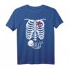 X-Ray Skelett Schwangere T-Shirt – Lustiges Halloween Mom Kostüm & Geschenk für Schwangere und Mütter