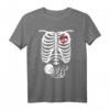 X-Ray Skelett Schwangere T-Shirt – Lustiges Halloween Mom Kostüm & Geschenk für Schwangere und Mütter