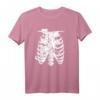 Katze Bibcage Skelett Halloween Röntgen-T-Shirt für Katzenliebhaber & Katzenmütter - Originelle Halloween Geschenkidee