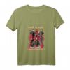 Damen Just A Girl Who Loves Horror Movies Halloween-Kostüm T-Shirt mit V-Ausschnitt – Perfekte Geschenkidee für Horrorfilm-Fans, Halloween & Feiertage