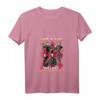 Damen Just A Girl Who Loves Horror Movies Halloween-Kostüm T-Shirt mit V-Ausschnitt – Perfekte Geschenkidee für Horrorfilm-Fans, Halloween & Feiertage