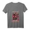 Damen Just A Girl Who Loves Horror Movies Halloween-Kostüm T-Shirt mit V-Ausschnitt – Perfekte Geschenkidee für Horrorfilm-Fans, Halloween & Feiertage