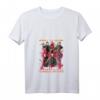 Damen Just A Girl Who Loves Horror Movies Halloween-Kostüm T-Shirt mit V-Ausschnitt – Perfekte Geschenkidee für Horrorfilm-Fans, Halloween & Feiertage