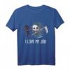 Kawaii Grim Reaper I Love My Job Halloween T-Shirt – Süßes Gothic Sensenmann Design für Halloween Partys & Geschenke für Kawaii & Gothic Fans