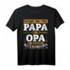 Ich habe zwei Titel Papa & Opa und ich kann alles reparieren T-Shirt – Originelles Geschenk für Handwerker, Mechaniker & Heimwerker Opas zu Vatertag & Geburtstag