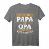 Ich habe zwei Titel Papa & Opa und ich kann alles reparieren T-Shirt – Originelles Geschenk für Handwerker, Mechaniker & Heimwerker Opas zu Vatertag & Geburtstag