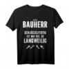 Herren Bauherren T-Shirt - Echter Bauherr Geschenk für Massivhaus & Baustelle, Perfekt für Selbstbauer & Handwerker