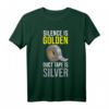 Witziges Duct Tape T-Shirt - Silencio is gold, Klebeband ist silber, ideales Geschenk für Handwerker, Bastler & DIY-Fans zu Weihnachten & Geburtstag