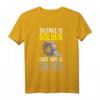 Witziges Duct Tape T-Shirt - Silencio is gold, Klebeband ist silber, ideales Geschenk für Handwerker, Bastler & DIY-Fans zu Weihnachten & Geburtstag