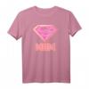 Superman Super Mom Pink T-Shirt – Offiziell lizenzierter Superhelden-Fanartikel für Mütter, Frauen & Kinder
