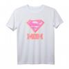 Superman Super Mom Pink T-Shirt – Offiziell lizenzierter Superhelden-Fanartikel für Mütter, Frauen & Kinder