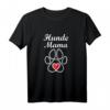 Damen Hunde Mama T-Shirt mit Hundepfote und Herzen – Perfekt für Hundebesitzerinnen und Hundeliebhaberinnen