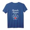 Damen Hunde Mama T-Shirt mit Hundepfote und Herzen – Perfekt für Hundebesitzerinnen und Hundeliebhaberinnen