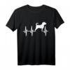 Puggle-Herzschlag-Hundemamma-Vati T-Shirt – Perfektes Haustiergeschenk für Weihnachten & Geburtstage
