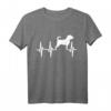 Puggle-Herzschlag-Hundemamma-Vati T-Shirt – Perfektes Haustiergeschenk für Weihnachten & Geburtstage