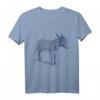 Esel T-Shirt mit Illustration in 5 Farben – Lustiges und cooles Nature Esel Hemd für Tierliebhaber und Naturfreunde