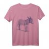 Esel T-Shirt mit Illustration in 5 Farben – Lustiges und cooles Nature Esel Hemd für Tierliebhaber und Naturfreunde