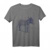 Esel T-Shirt mit Illustration in 5 Farben – Lustiges und cooles Nature Esel Hemd für Tierliebhaber und Naturfreunde