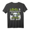 Level 9 Geburtstag Jungen T-Shirt – Lustiges Gaming Geschenk & Dekoration für 9-Jährige Kinder