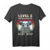 Level 6 Geburtstag Junge T-Shirt - Lustiges Gamer Geschenk für den 6. Geburtstag, perfekte Party-Deko und Geschenkidee 2017