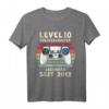 Level 10 Geburtstag Jungen T-Shirt - Lustiges Gamer Geschenk & Dekoration für 10-Jährige