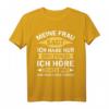 Meine Frau sagt ich habe nur zwei Fehler Männer Spruch T-Shirt – Lustiges Geschenk für Ehemann, Vatertag & Männerabend mit Sarkasmus