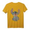 Lilo & Stitch HapDog T-Shirt - Offiziell lizenzierte Disney Kleidung mit Sitzendem Stitch Portrait