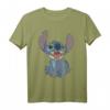 Lilo & Stitch HapDog T-Shirt - Offiziell lizenzierte Disney Kleidung mit Sitzendem Stitch Portrait