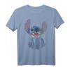 Lilo & Stitch HapDog T-Shirt - Offiziell lizenzierte Disney Kleidung mit Sitzendem Stitch Portrait