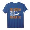 Herren Helikopter Opa T-Shirt - Großvater mit Hubschrauber-Motiv für Piloten, Modellbauer & Helikopter-Enthusiasten