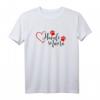 Damen Hundemama T-Shirt mit Herz & Pfoten - Lustiges Geschenk für Hundeliebhaberinnen zu Geburtstag, Weihnachten, Muttertag & mehr