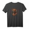 Rhodesian Ridgeback Hund Portrait Herz T-Shirt – Perfektes Geschenk für Hundeliebhaber, Züchter und Tierärzte