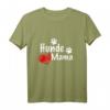 Hunde Mama Herz und Pfoten T-Shirt – Perfektes Geschenk für Hundeliebhaberinnen, Mütter & Gassirunden