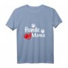 Hunde Mama Herz und Pfoten T-Shirt – Perfektes Geschenk für Hundeliebhaberinnen, Mütter & Gassirunden