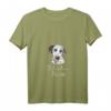 Damen DALMATINA MOM DALMATINER Hundemama T-Shirt mit V-Ausschnitt – Perfekt für Gassi, Hundeschule & als Geschenk für Hundeliebhaber