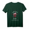 Damen Hunde-Mama Weinliebhaberin T-Shirt mit V-Ausschnitt – Perfektes Geschenk für Hundeliebhaberinnen und Weinfans zum Geburtstag & Weihnachten