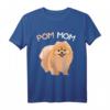 Pomeranian Pom Mom Zwergspitz Mama Frauchen T-Shirt - Lustiges Hundemotiv für Frauen, Mädchen & Kinder, perfektes Geschenk für Hundeliebhaberinnen