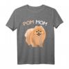 Pomeranian Pom Mom Zwergspitz Mama Frauchen T-Shirt - Lustiges Hundemotiv für Frauen, Mädchen & Kinder, perfektes Geschenk für Hundeliebhaberinnen