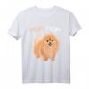 Pomeranian Pom Mom Zwergspitz Mama Frauchen T-Shirt - Lustiges Hundemotiv für Frauen, Mädchen & Kinder, perfektes Geschenk für Hundeliebhaberinnen