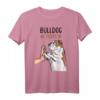 Englische Bulldogge Mom Hunde Mama Frauchen T-Shirt - Perfektes Geschenk für Bulldoggen Liebhaber, Hundemamas und Züchter
