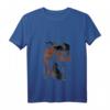 Damen Haustiere Tiere Katzen und Hunde Katze Mama Hund Papa Welpe V-Ausschnitt T-Shirt – Perfektes Geschenk für Katzen- und Hundeliebhaberinnen