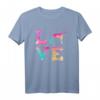 Bunte Whippet Hund Love-r Dad Mama T-Shirt – Lustiges Geschenk für Hundeliebhaber zu Muttertag, Geburtstag & Weihnachten