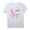 Bunte Whippet Hund Love-r Dad Mama T-Shirt – Lustiges Geschenk für Hundeliebhaber zu Muttertag, Geburtstag & Weihnachten