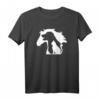 Pferd Hund & Katze - Minimalistische Kunst mit abstrakter Silhouette Overlay T-Shirt für Tierliebhaber und Ranch-Fans