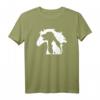 Pferd Hund & Katze - Minimalistische Kunst mit abstrakter Silhouette Overlay T-Shirt für Tierliebhaber und Ranch-Fans
